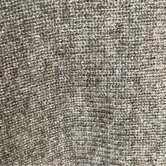 Garnet Hill Cashmere Wool Blend Oversized Turtleneck Sweater Light Mocha L - Picture 14 of 14